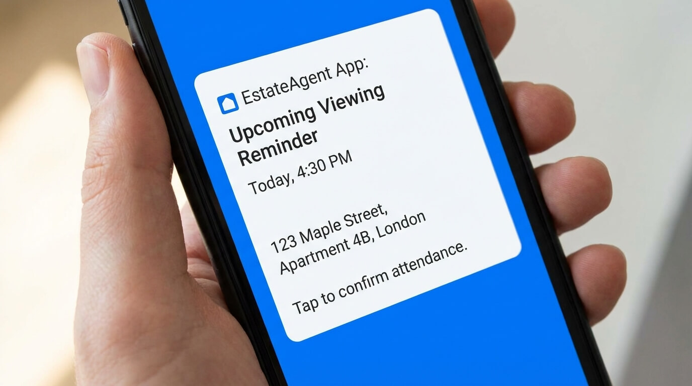 Bezichtiging herinnering makelaar