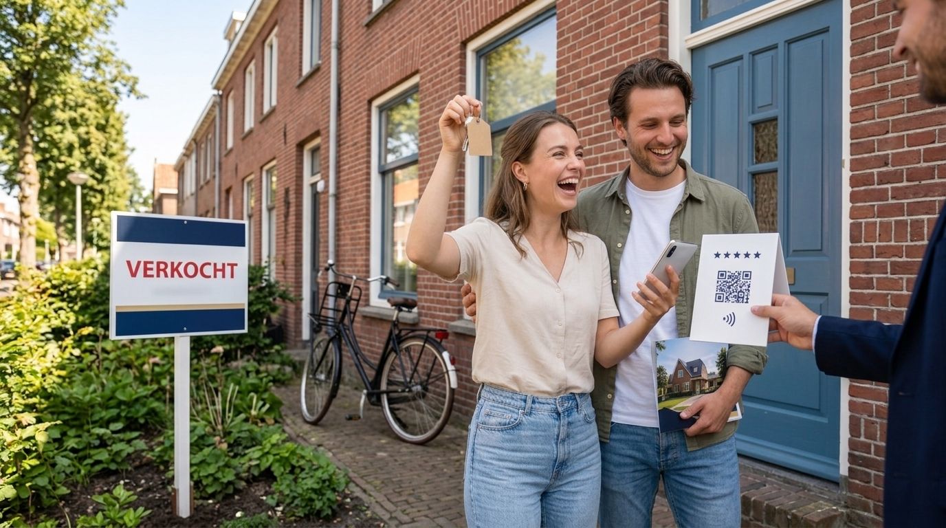 Review-borden bij open huis: NFC, QR of sticker?