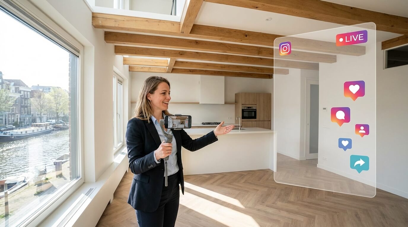 Social Media voor Makelaars Zonder Gedoe: Van Foto naar Post in 5 Seconden