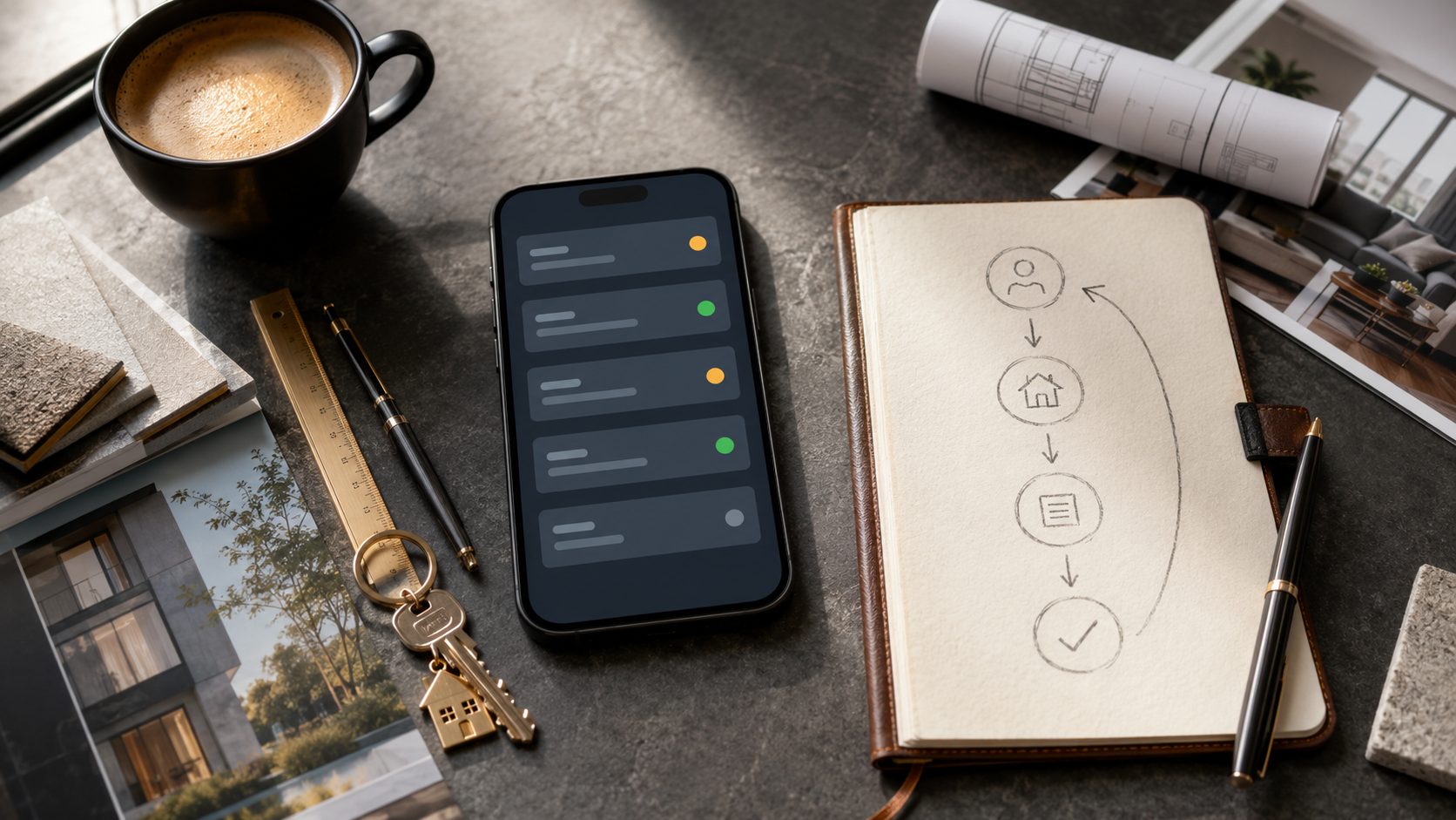 Flat-lay automatisering tools voor makelaars