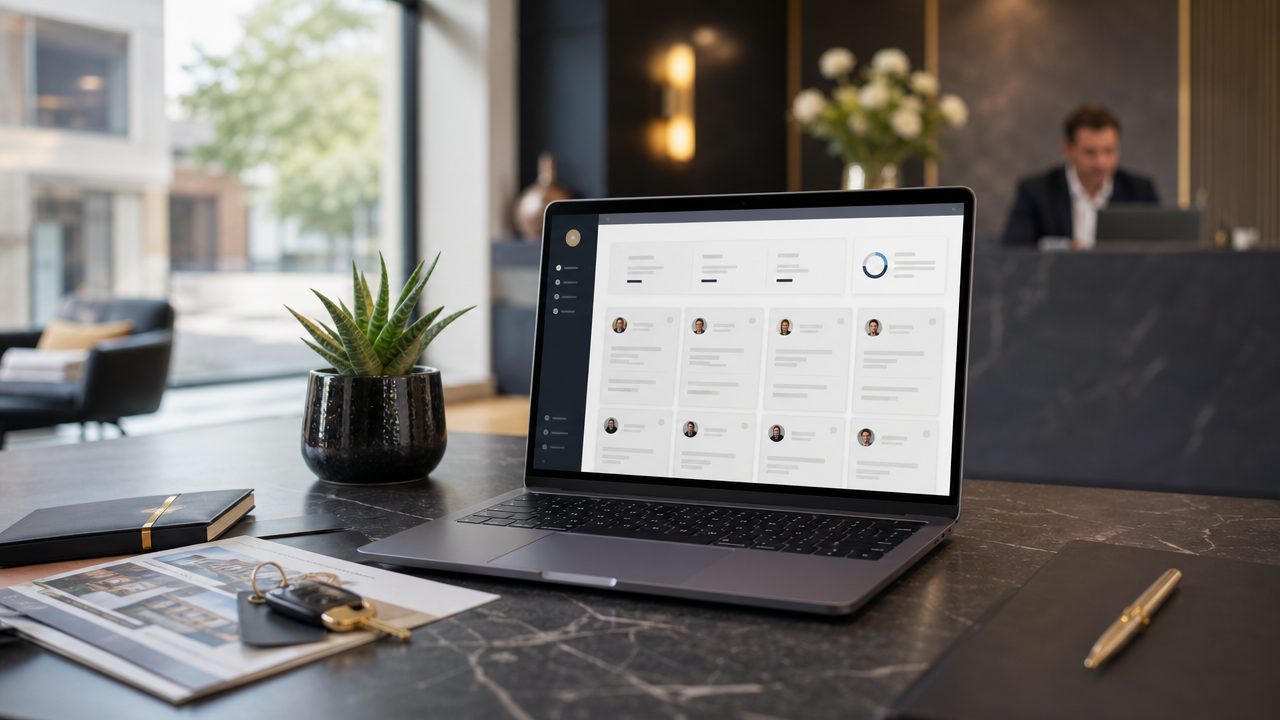 CRM dashboard voor makelaars — klantenbestand op één plek