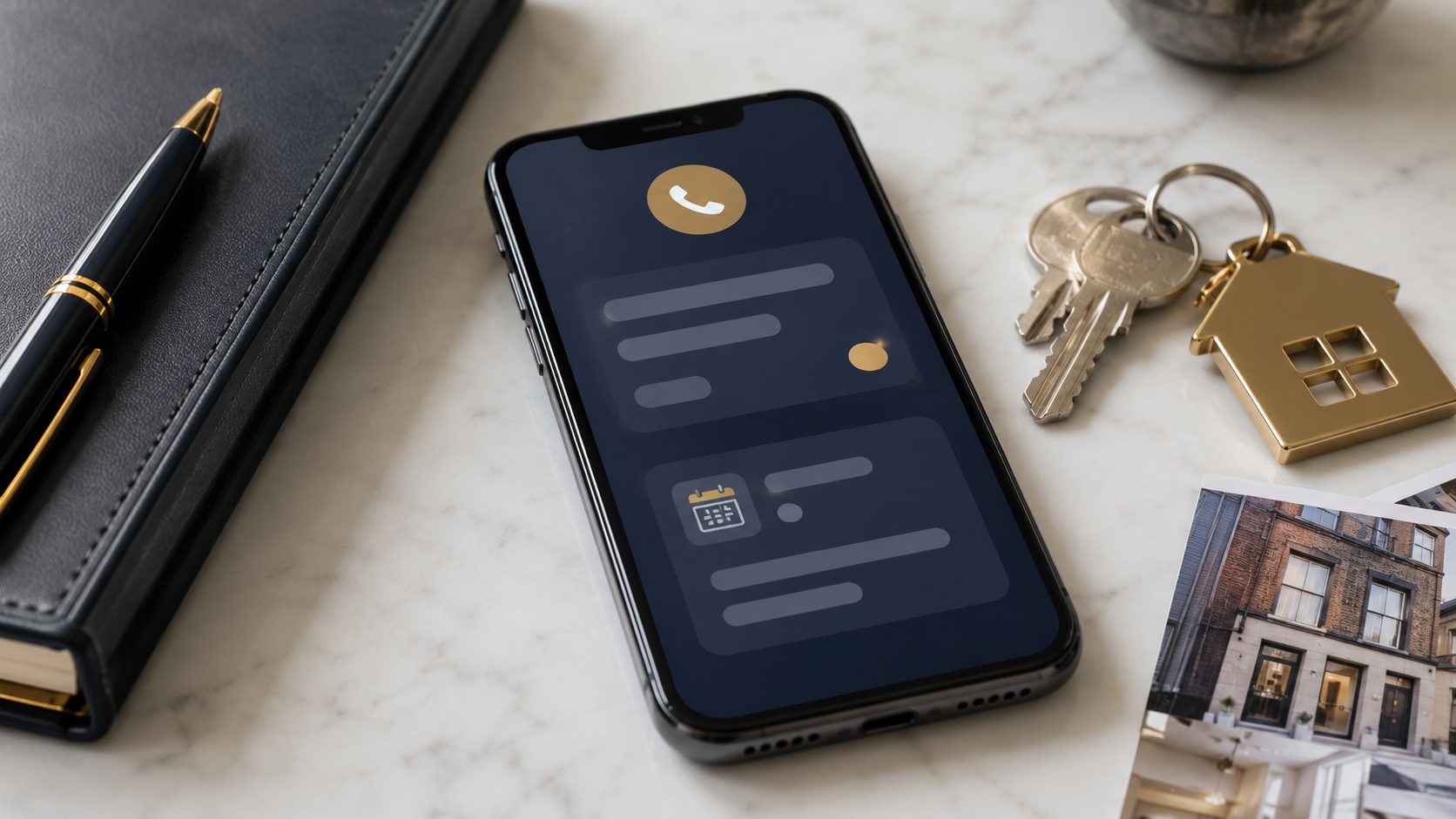 Call-summary van Voice AI telefonist op smartphone